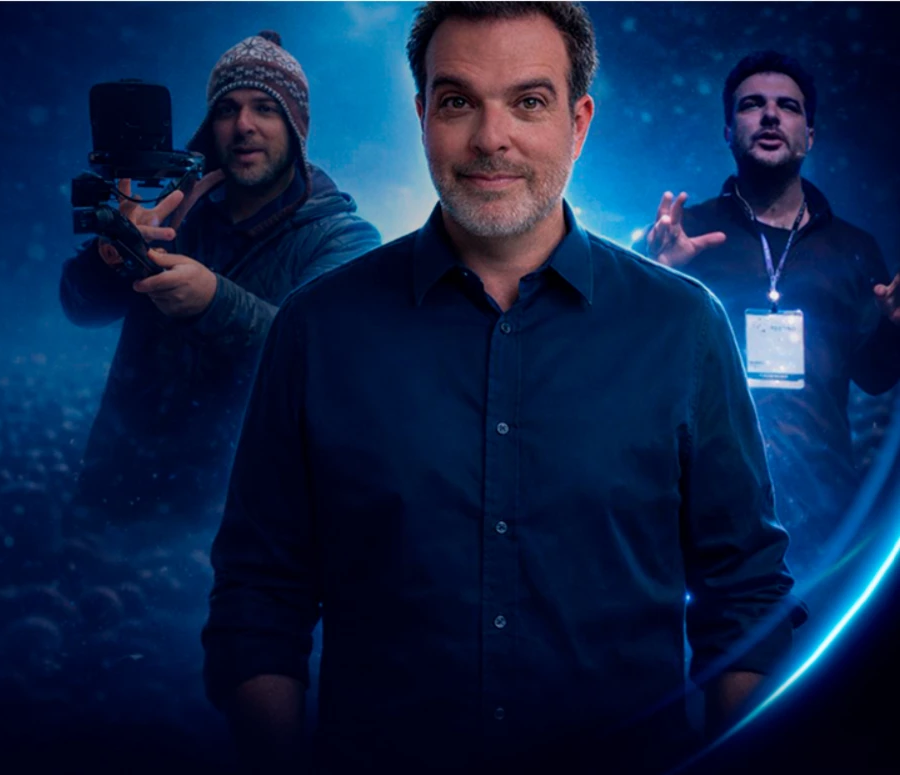 Mentores da Mentoria TS+ em palco e bastidores de gravação
